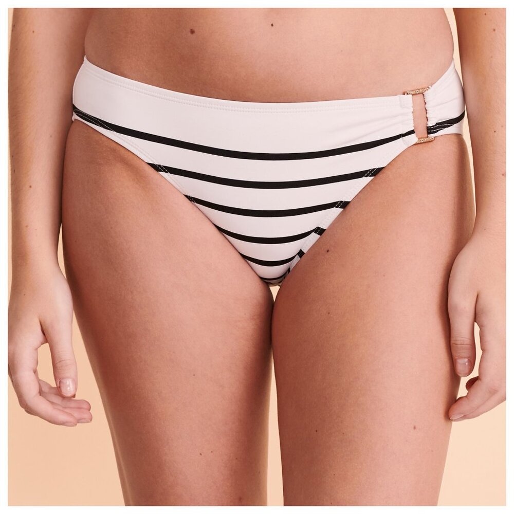 Lauren Ralph Lauren Women's Striped Bikini Bottom, size 14